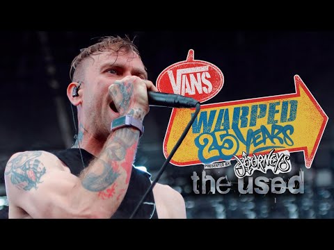 The Used performing All That I've Got at the Vans Warped Tour 25th Anniversary in 2019