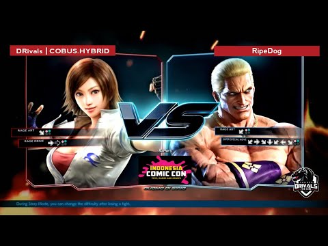 Tekken 7:DRivals | Cobus (Asuka) Vs Ripedog (Geese/The next TJ)-Indonesian Comicon 2019