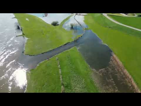 First sun without wind, time to grap the drone: Zalk & IJssel