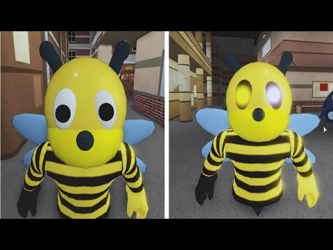 NEW Piggy BEE  INFECTED  VS  NON   INFECTED  Jumpscare! Roblox Piggy 2