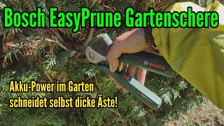 Bosch Akku Gartenschere EasyPrune im Test Akku Astschere für den Garten