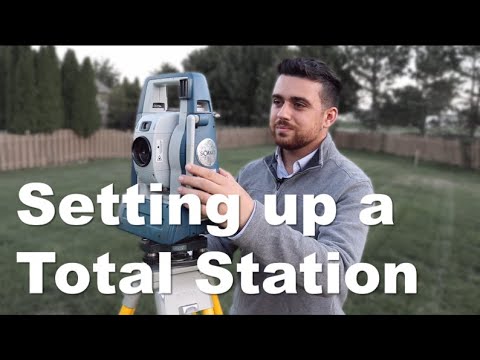 Setting up a Survey Total Station