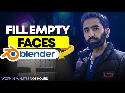 How to fill in missing faces in Blender | How to fill blank space between vertices in Blender