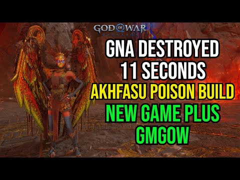 QUEEN GNA DESTROYED IN (11 SECONDS) - New Game Plus -AKHAFASU Poison Build - God Of War Ragnarok