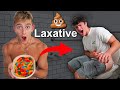 Sugar free Gummy Bear Challenge! First to Poop in the Gym Loses...