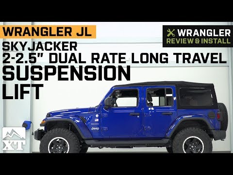 Jeep Wrangler JL SkyJacker 2-2.5\" Dual Rate Long Travel Suspension Lift Review & Install
