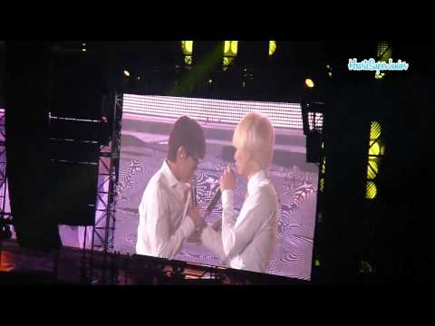 111119 SS4 Seoul - EunHae kiss during Dancing Out
