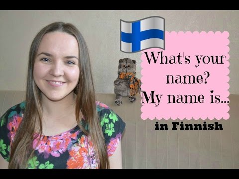 Finnish lesson 2. (My name is...) Opiskele suomea! Уроки финского языка.