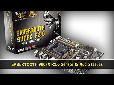 Asus SABERTOOTH 990FX R2.0 Motherboard Sensor & Audio Issues