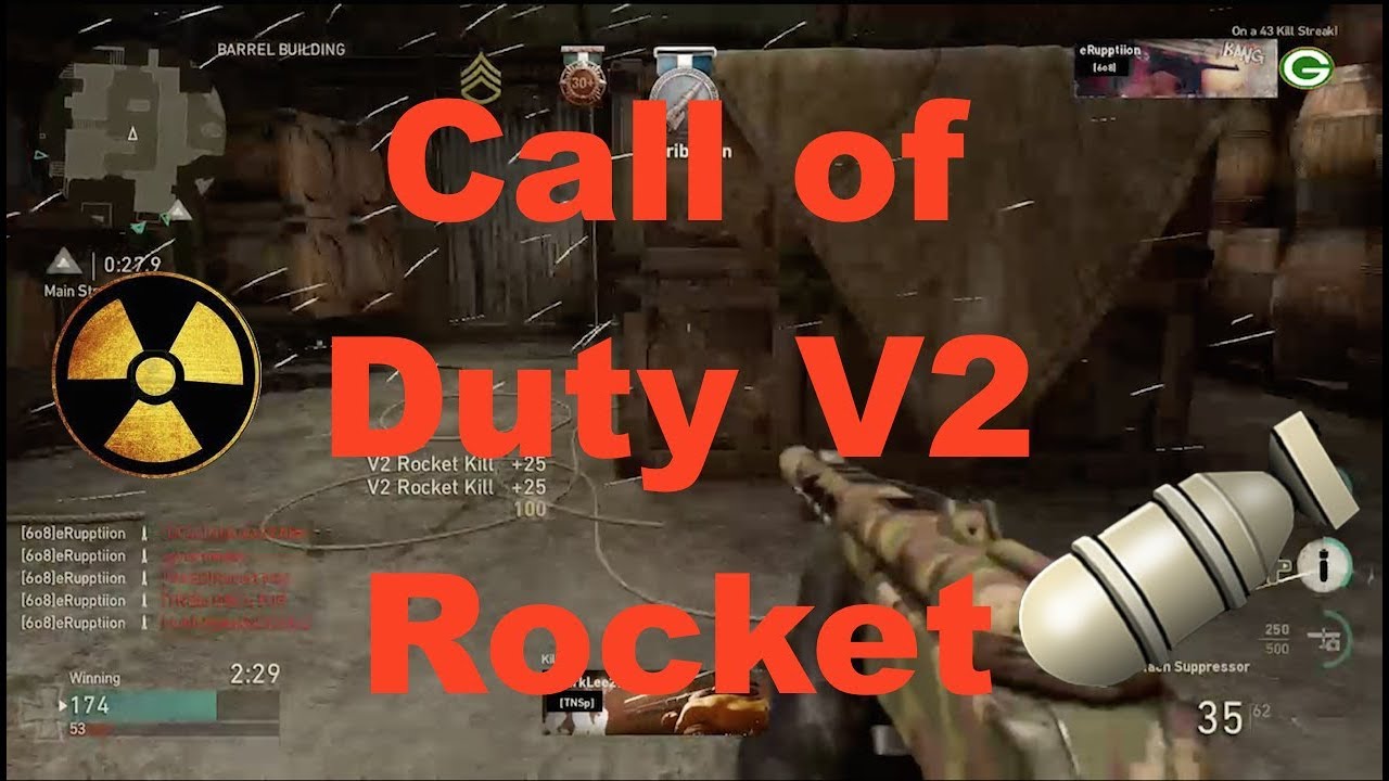 COD WW2 - ONE OF THE WORLDS FIRST V2 ROCKETS/NUKE - YouTube