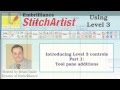 StitchArtist Level 3 Controls - Part 1