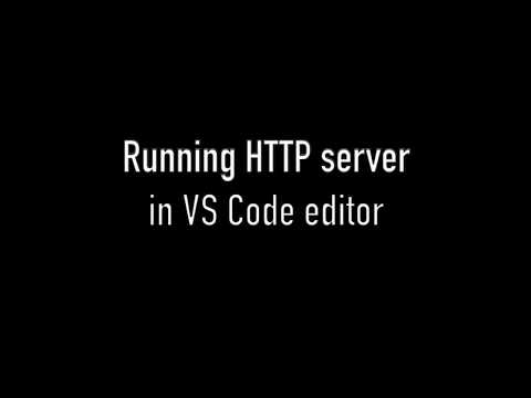 Run HTTP web server in VS Code
