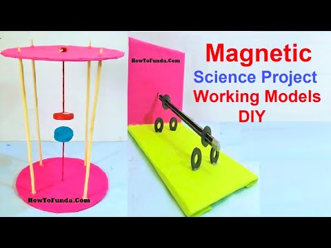 Magnetic science project working model for exhibition DIY at home howtofunda
