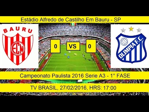 Campeonato Paulista 2016 Serie A3 Noroeste 0 x 0 Olimpia - JOGO COMPLETO