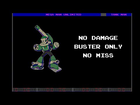 Mega Man Unlimited - Tank Man (Buster Only, No Miss, No Damage)