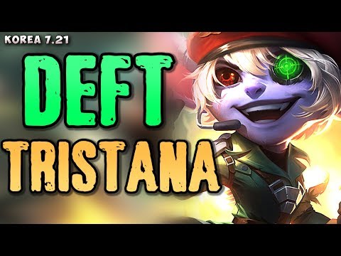 KT Deft (1163 LP) plays Tristana (w Thresh) v Xayah/Blitzcrank matchup - Korean SoloQ P 7.21