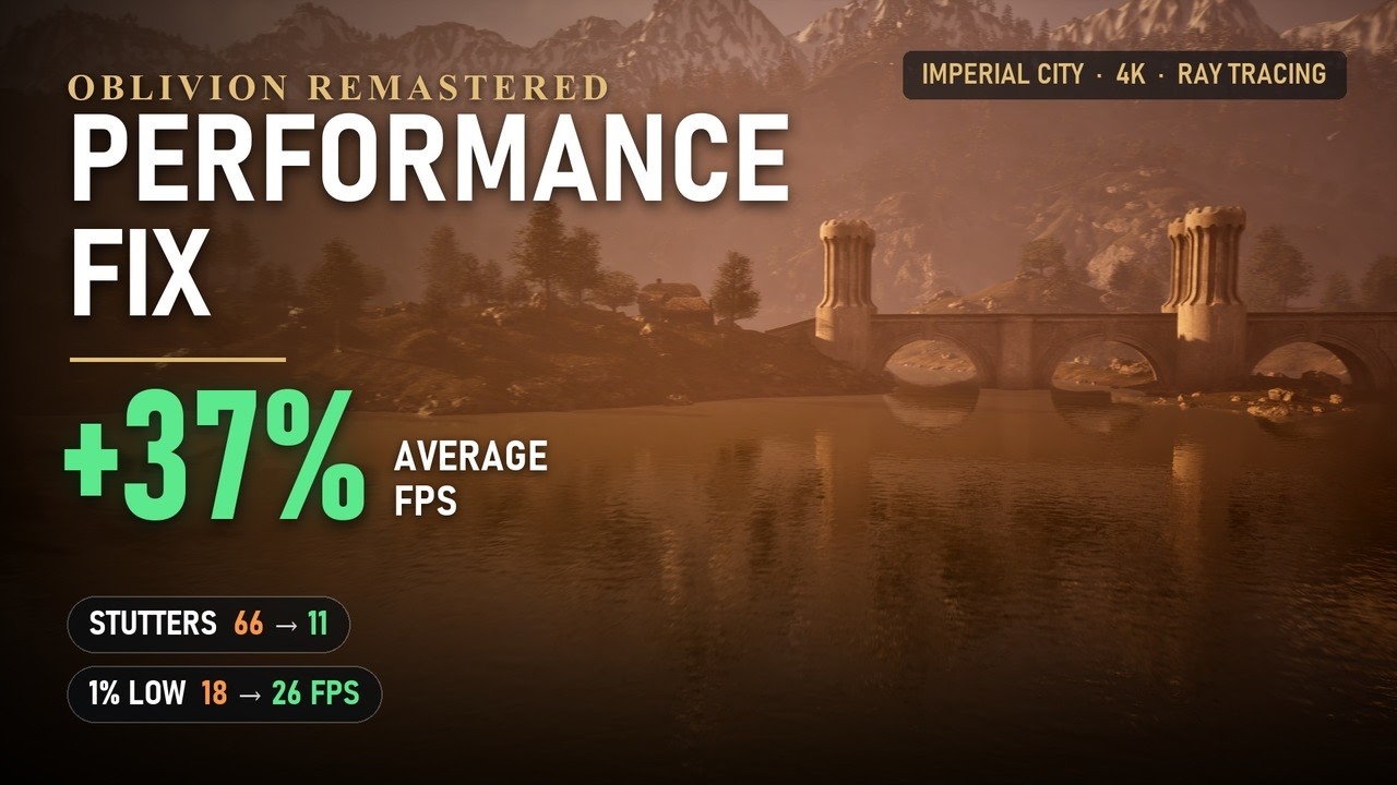 Oblivion Remastered Performance Fix - YouTube