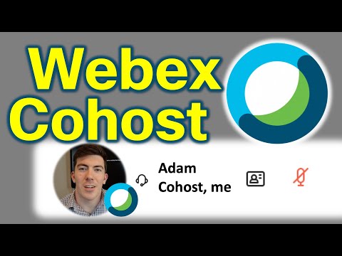 How To Use Webex Co Host in Personal Meeting Rooms, Scheduled Meetings and During Meetings