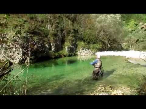 Fly Fishing for Wild Trout Trebusica River Slovenia
