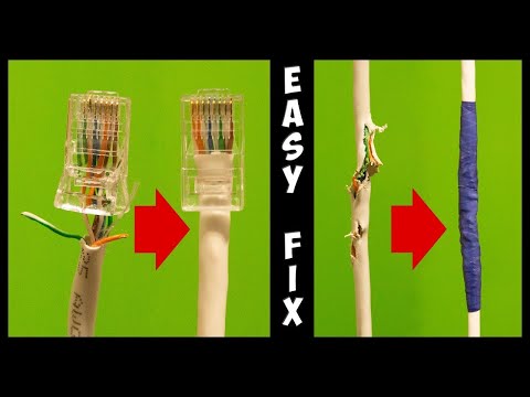 How to Fix a Broken Ethernet Cable and Crimp RJ45 Connector Without Crimping Tool. Best Guide Ever.