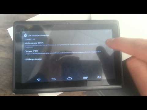 Allwinner a33 MID-756 tablet usb pc connection