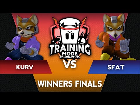 Training Mode Tournaments #7 SFAT (Red Fox) vs. Kurv (Blue Fox) - SSBM Winners Finals - Melee