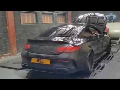 650 BHP Mercedes C63s Biturbo after stage 2 remap and dyno package at MSL Performance