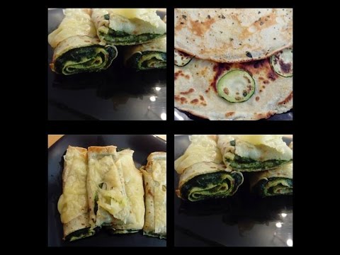 Vegetarische Rezepte/Spinat Pfannkuchen und Zucchini Pfannkuchen