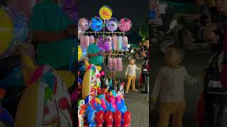 Download lagu Dapet balon panda ungu lucu ci ada lampu menyala mp3