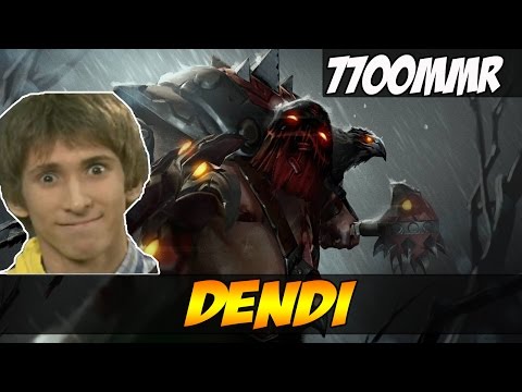 Dendi 7700 MMR Plays Pudge 2 games - Dota 2