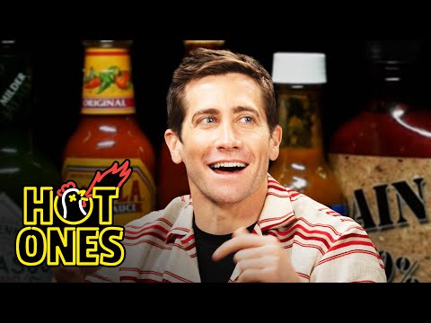 Jake Gyllenhaal Gets a Leg Cramp While Eating Spicy Wings | Hot Ones