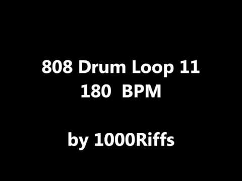 808 Drum Loop # 11 : 180 BPM - Beats Per Minute