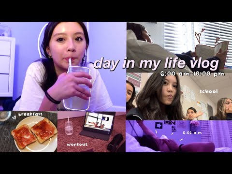 DAY IN MY LIFE VLOG🎧: school, editing, activities, working out and more ⋆.ೃ࿔*