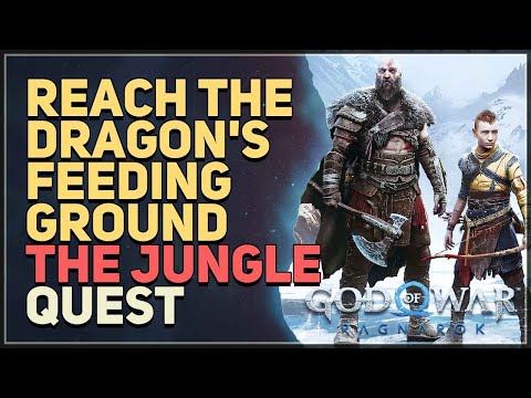 Reach the dragon's feeding ground God of War Ragnarok