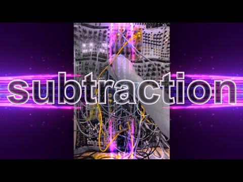 Subtraction // Modular Synthesizer (Joranalogue Contour 1, Generate 3, and Filter 8)