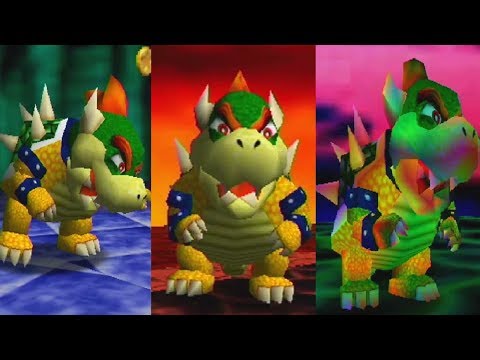 Super Mario 64 - All Bowser Levels