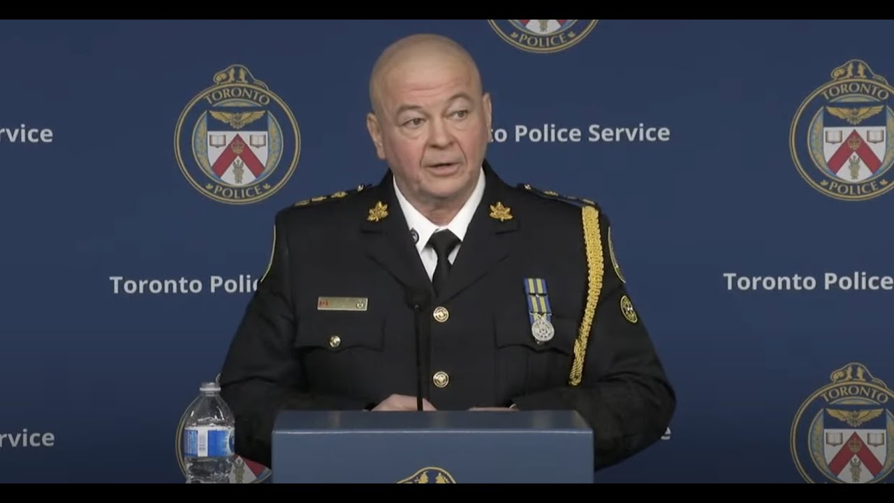 Chief Myron Demkiw takes questions from the media on his first day