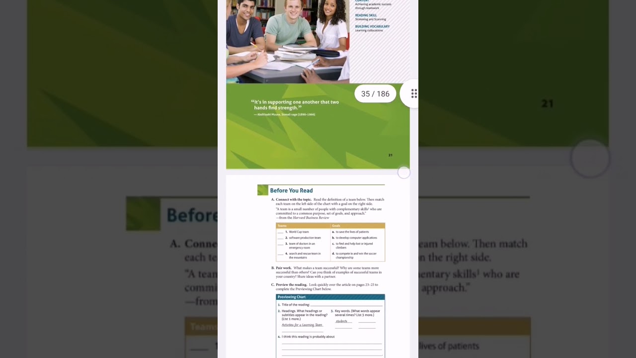 Select readings intermediate abc#