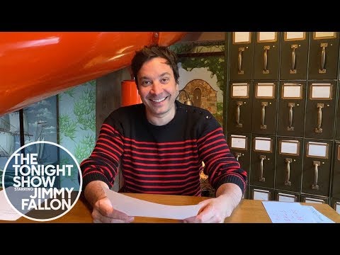 The Tonight Show: At Home Edition (Hashtags: #QuarantineABook)