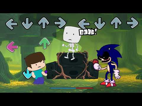 Minecraft Monster Zone - Epic battle FNF (Friday Night Funkin) Stive from Minecraft and Sonic Exe (Sonic)