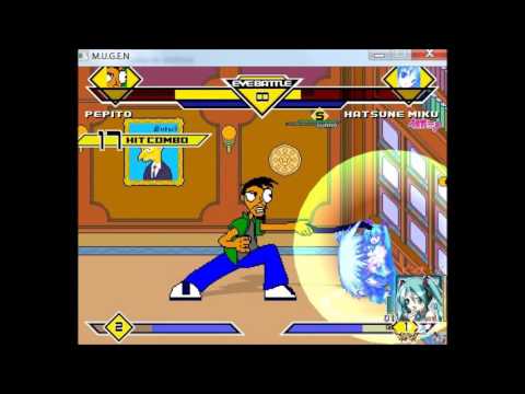 Mugen All Stars Legends Episode 73 Pepito (me) VS Hatsune Miku