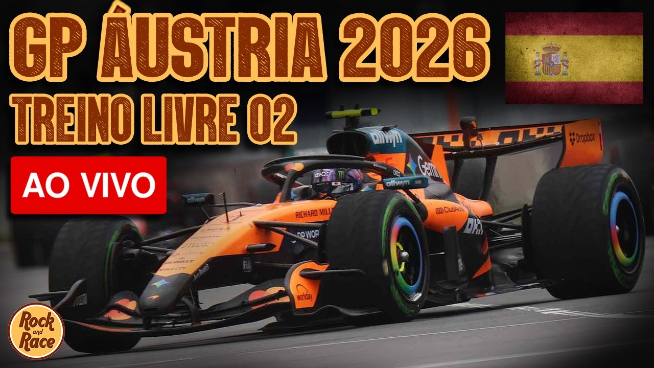 GP ÁUSTRIA 2026 - Treino Livre 02 - AO VIVO - Análise e comentários em tempo real