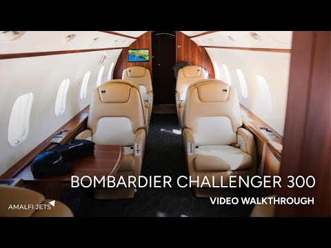 Bombardier Challenger 300 Guided Video Walkthrough Tour | Amalfi Jets