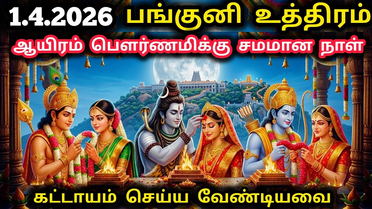 பங்குனி உத்திரம் 2026 - விரத முறை , வழிபடும் நேரம்& நேரம்|
