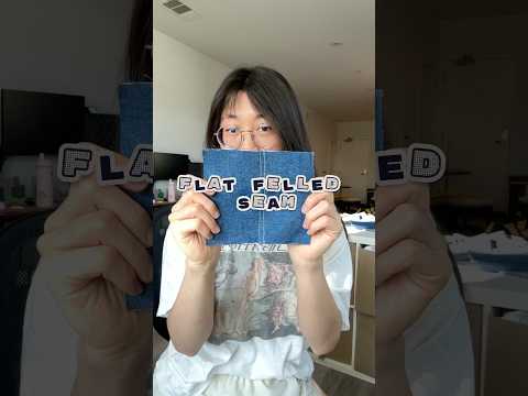 Flat Felled Seam Tutorial 👖#sewingtutorial #jeans #denim #flatfelledseam