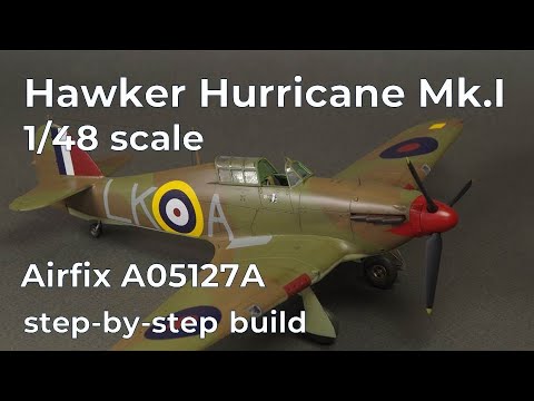 Hawker Hurricane Mk I 1/48 scale model build, Airfix A05127A