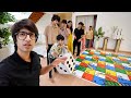 Playing Snakes And Ladders With Family