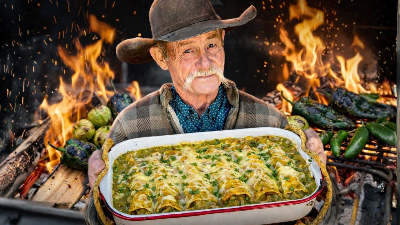 The Enchiladas that Won the West - Authentic Chile Verde Enchiladas