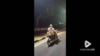 animales El perro en la moto 