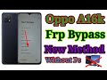 oppo a16k frp bypass oppo cph 2349 google account unlock without pc android 11 new method